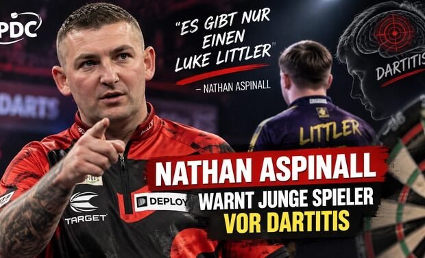 Nathan Aspinall warnt junge Spieler vor Dartitis und zu viel Druck durch Vergleiche mit Luke Littler