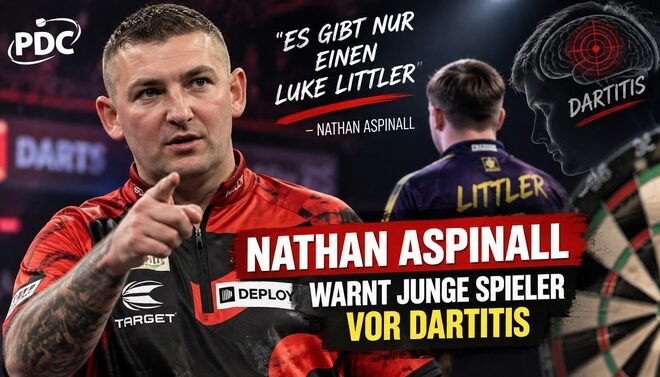 Nathan Aspinall warnt junge Spieler vor Dartitis und zu viel Druck durch Vergleiche mit Luke Littler