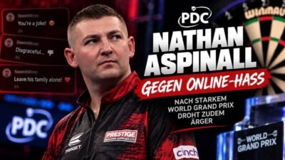 Nathan Aspinall reagiert nach dem World Grand Prix auf Online-Hass