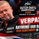 Raymond van Barneveld verpasst die Dutch Darts Championship 2026 nach seiner Niederlage in der Qualifikation in Maastricht.
