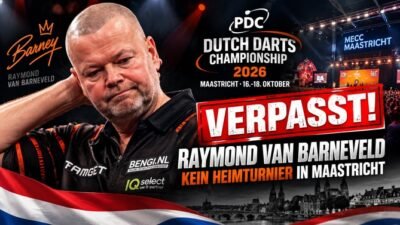 Raymond van Barneveld verpasst die Dutch Darts Championship 2026 nach seiner Niederlage in der Qualifikation in Maastricht.