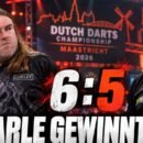 Ryan Searle besiegt Dirk van Duijvenbode bei der Dutch Darts Championship 2026 in Maastricht mit 6:5.