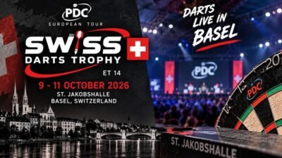 Swiss Darts Trophy 2026 vom 9. bis 11. Oktober in Basel