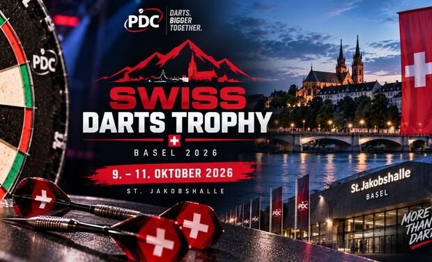Swiss Darts Trophy 2026 vom 9. bis 11. Oktober in Basel