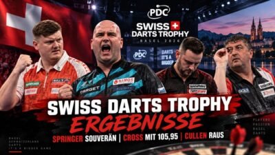 Swiss Darts Trophy Ergebnisse vom 9. Oktober 2026 in Basel