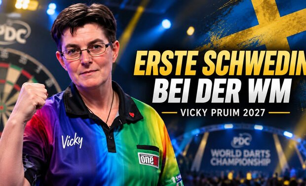 Vicky Pruim qualifiziert sich als erste Schwedin für die PDC Darts WM 2027 im Alexandra Palace.