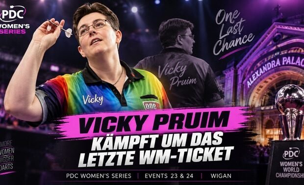 Vicky Pruim kämpft bei der PDC Women’s Series um das letzte Ticket für die Darts-WM