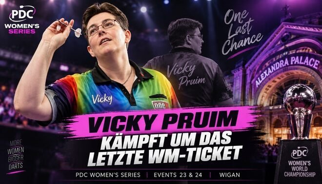 Vicky Pruim kämpft bei der PDC Women’s Series um das letzte Ticket für die Darts-WM