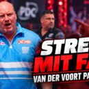 Vincent van der Voort berichtet von einem heftigen Streit mit einem Darts-Fan während eines Masters-Matches gegen Gary Anderson.