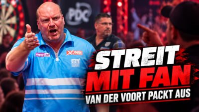 Vincent van der Voort berichtet von einem heftigen Streit mit einem Darts-Fan während eines Masters-Matches gegen Gary Anderson.