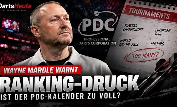 Wayne Mardle warnt vor Ranking-Druck und einem überfüllten PDC-Kalender im Darts.