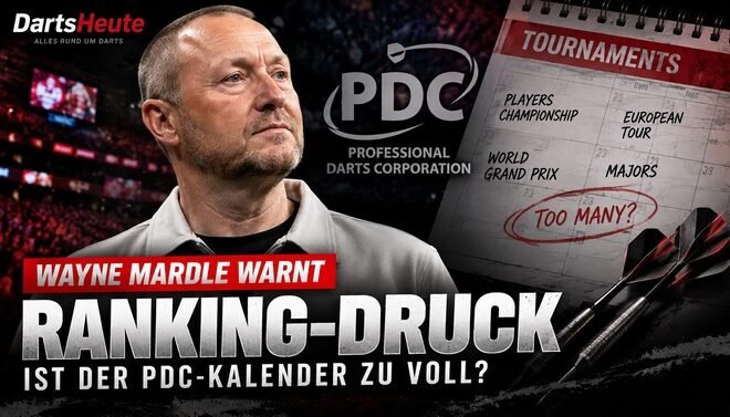 Wayne Mardle warnt vor Ranking-Druck und einem überfüllten PDC-Kalender im Darts.